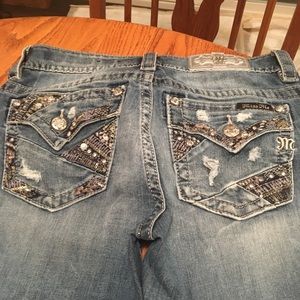 Miss Me Boot Cut Jeans. Worn once. 28x35